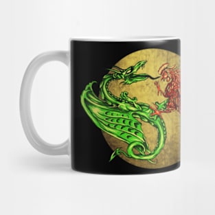 dragon vs rooster Mug